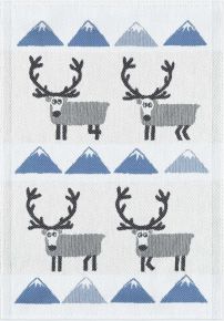 Ekelund Animals Norway tea towel (oeko-tex) 35x50 cm blue