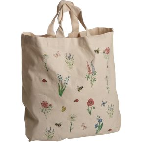 Nääsgränsgården Summer Tote bag 42x48 cm 2 handles beige, multicolored