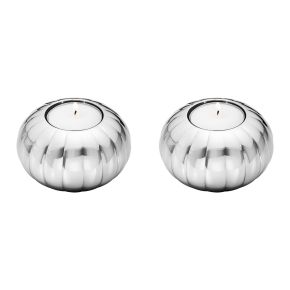 Georg Jensen Bernadotte votive 2 pcs polished stainless steel