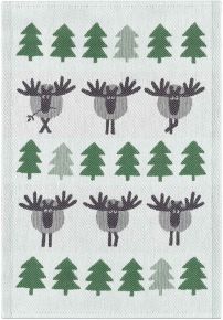 Ekelund Animals Värmland tea towel (oeko-tex) 35x50 cm green