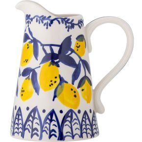 Bloomingville jug 1.5 l / vase blue, yellow, cream Maxima