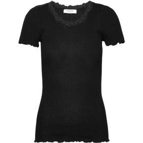 Rosemunde Copenhagen Ladies T-shirt lace / round neck silk 100004 Beatha