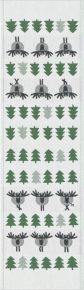 Ekelund Animals Värmland table runner (oeko-tex) 35x120 cm green