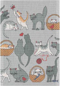 Ekelund animals Kattlek tea towel (oeko-tex) 35x50 cm multicolored