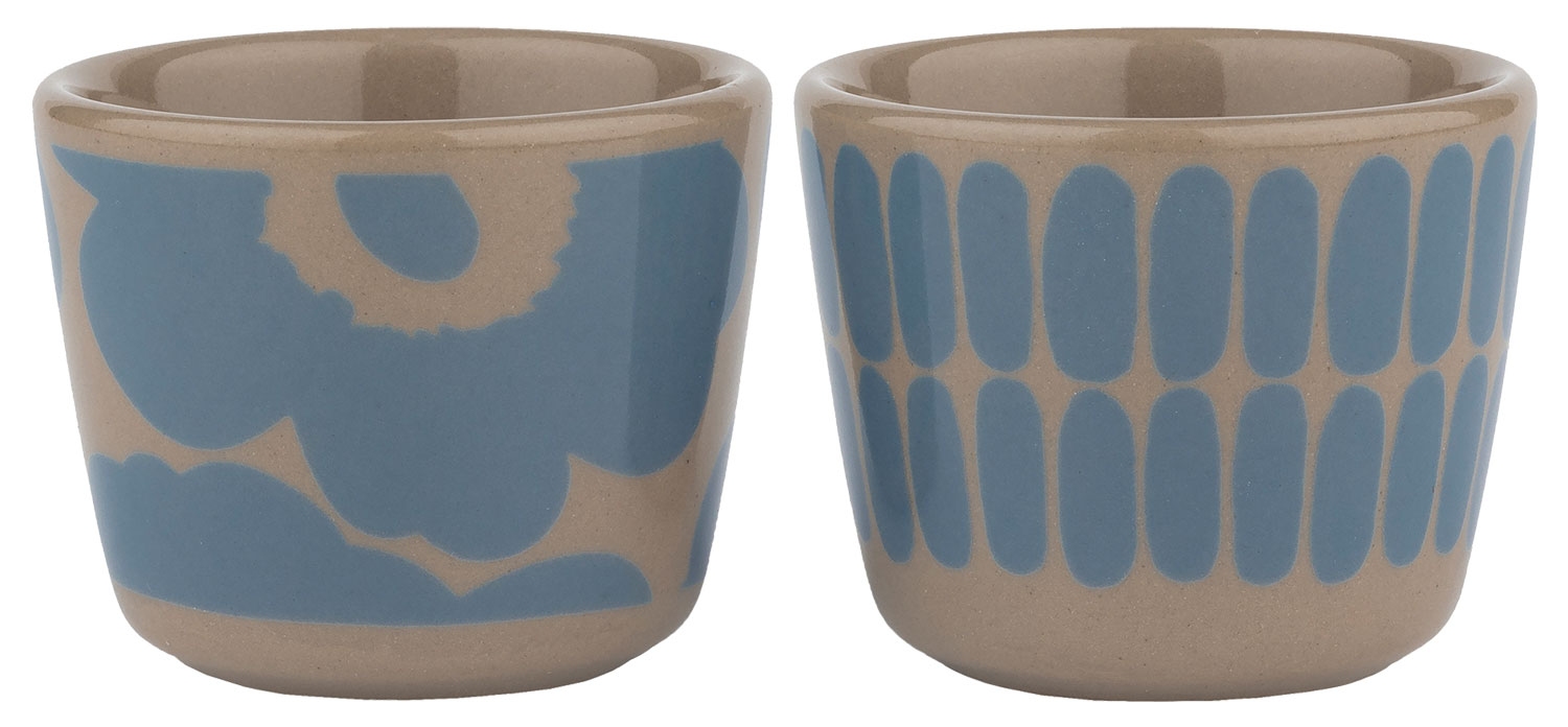 Marimekko Unikko / Alku (beginning) Oiva egg cup 2 pcs terra, sky blue |  Unikko | Oiva | Kitchen & Household | Marimekko | Brands |  