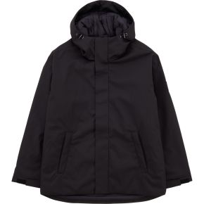 Makia Clothing Men rain jacket lined with adjustable hood black Norra