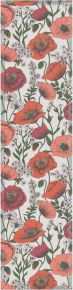 Ekelund Summmer flower field table runner (oeko-tex) 35x140 cm red