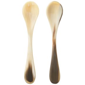 Georg Jensen Indulgence caviar spoon 2 pcs length 9.5 cm natural cow horn