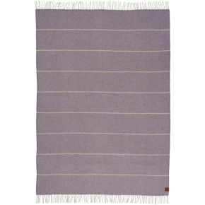 Klippan Frank woollen throw 130x200 cm (oeko-tex) with recycled content purple, natural