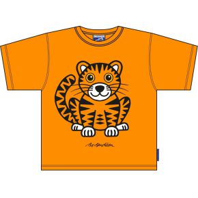Bo Bendixen Unisex Kids T-Shirt orange Tiger
