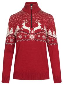 Dale of Norway Ladies Merino sweater with collar Dale Christmas V2