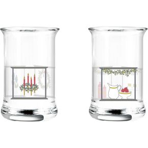 Holmegaard Christmas 2024 shot glass 3 cl 2 pcs