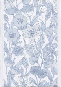 Ekelund Spring Sea Flower tea towel (oeko-tex) blue