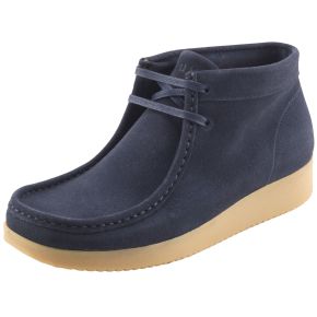 Nature Footwear Ladies laces boots suede Ellen navy