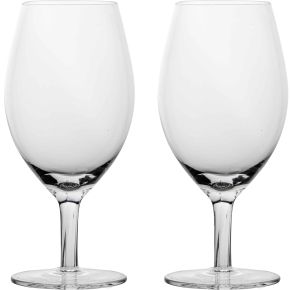 Sagaform Saga beer glass 50 cl clear, ribbed stem 2 pcs