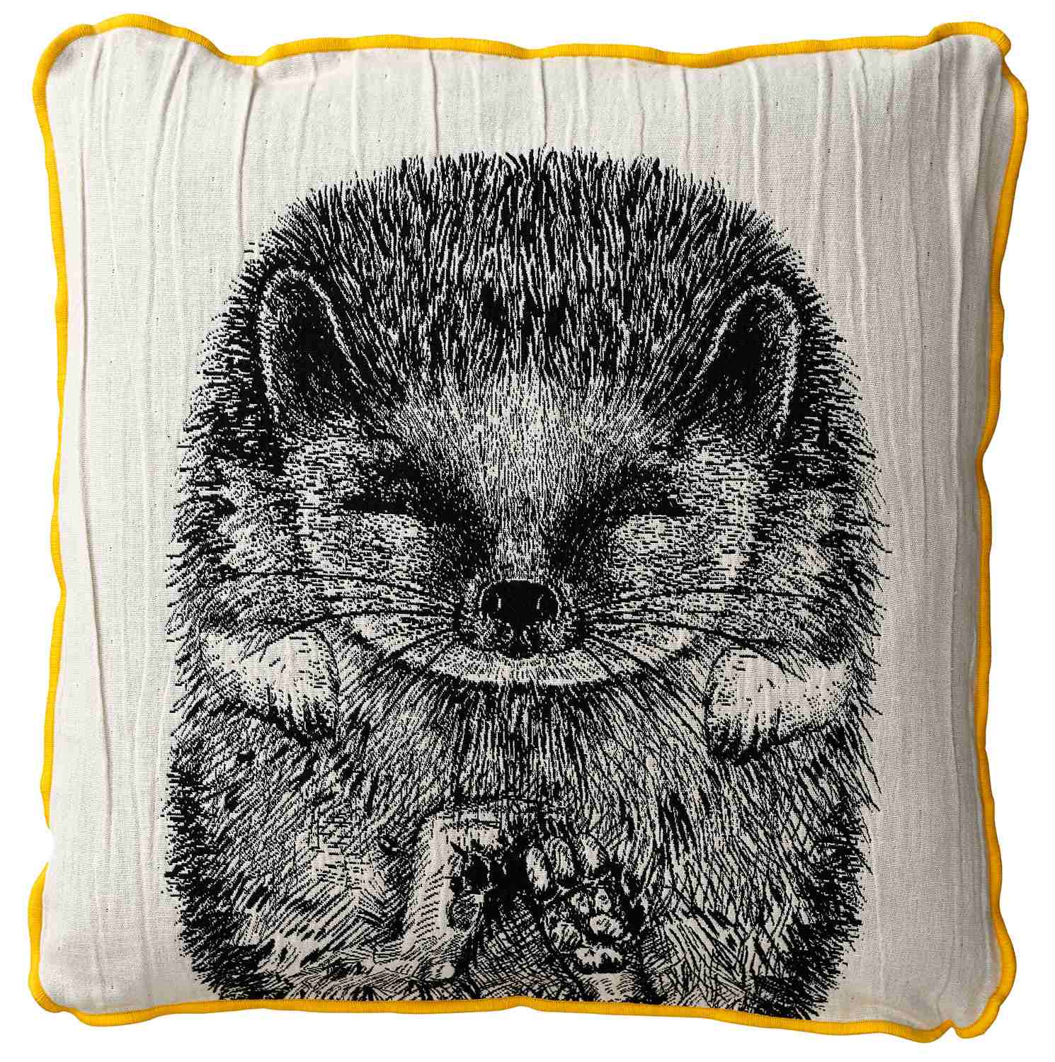 Finlayson Siili (hedgehog) cushion cover (eco-tex) 50x50 cm black, white |  scandinavian-lifestyle