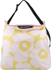 Marimekko Unikko Neat Crossbody shoulder bag 55x48x15 cm yellow, light lilac