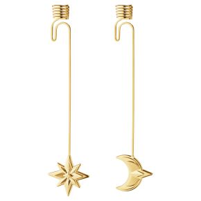 Georg Jensen Christmas 2024 tree candleholder 2 pcs moon & star gold