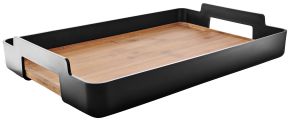 Eva Solo Nordic Kitchen tray height 6 cm width 34 cm length 50 cm black, bamboo