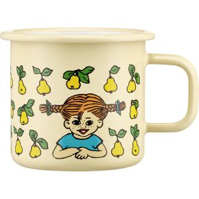 Muurla Pippi Longstocking Fruits cup / mug enamel 0.37 l yellow, blue, green