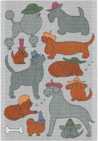 Ekelund Tiere Hutfest tea towel (oeko-tex) 35x50 cm multicolored