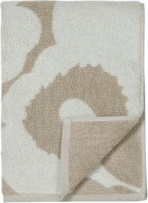 Marimekko Unikko hand towel 50x70 cm beige, white