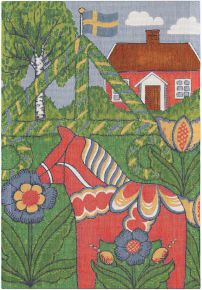 Ekelund Sweden folk festival tea towel (oeko-tex) 35x50 cm multicolored