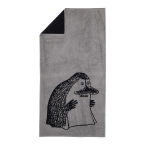 Moomin by Arabia Moomins Groke shower towel 70x140 cm (oeko-tex) grey, black