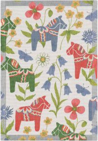 Ekelund Sweden Flower Horse tea towel (oeko-tex) 35x50 cm multicolored