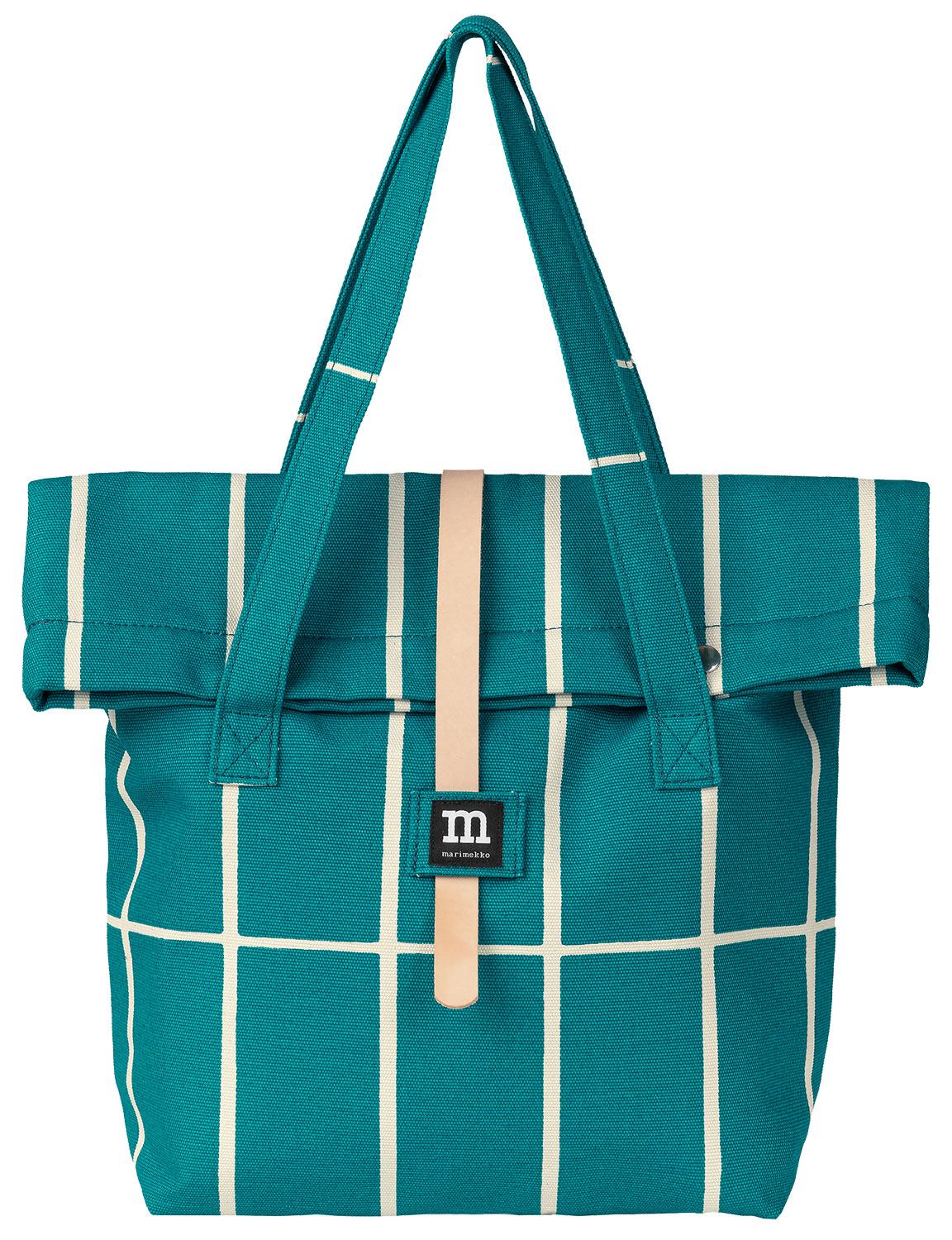 Marimekko Tiiliskivi (brick) picnic bag petrol, beige | Various | Bags & Co  | Marimekko | Brands 