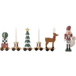 Bloomingville Christmas decoration train green, multicolored height 19 cm length 51 cm width 6 cm Va