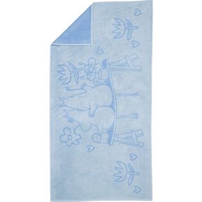 Moomin by Arabia Moomins Love shower towel 70x140 cm (oeko-tex) blue, blue