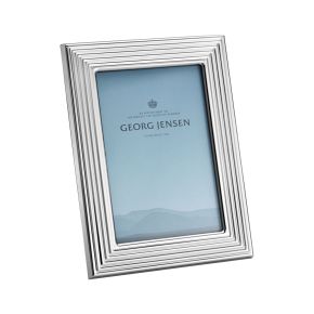 Georg Jensen Bernadotte picture frame polished stainless steel, glass