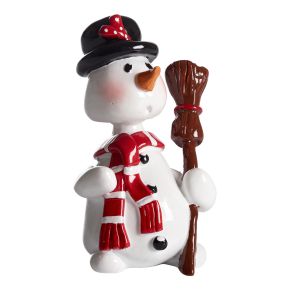 Nääsgränsgården Frostis snowman height 10 cm white, red