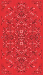 Ekelund Christmas / Winter Torplyckan tablecloth (oeko-tex) red