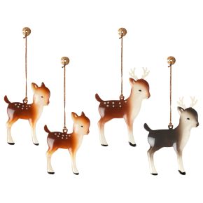 Maileg tree decoration reindeer family 4 pcs multicolored