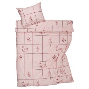 Moomin by Arabia Moomins Little My checked bed linen (oeko-tex) 140x200 cm / 50x60 cm cherry