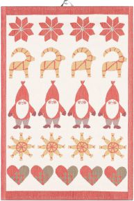 Ekelund Christmas / Winter Christmas tea towel (oeko-tex) 35x50 cm multicolored