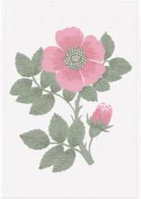 Ekelund Sommer Rosblad tea towel (oeko-tex) pink