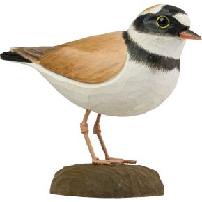 Wildlife Garden DecoBird Little Ringed Plover hand-carved