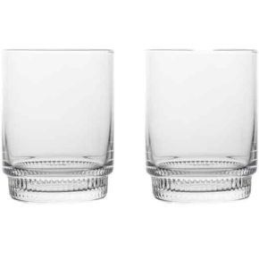 Sagaform Saga tumbler 26 cl clear, ribbed 2 pcs