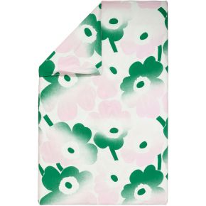 Marimekko Unikko Häivähdys duvet cover 150x210 cm percal (oeko-tex) white, light pink, green