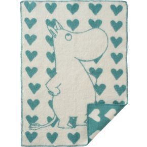 Klippan Moomin & Hearts baby blanket 65x90 cm (oeko-tex)